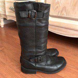 Steve Madden Black Leather Tall Riding Boots - Size 8.5